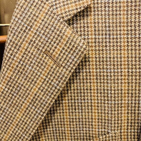 Ermenegildo Zegna Trofeo Tweed Wool Blend EU 54 Sport Coat Blazer Size Large - Picture 4 of 13